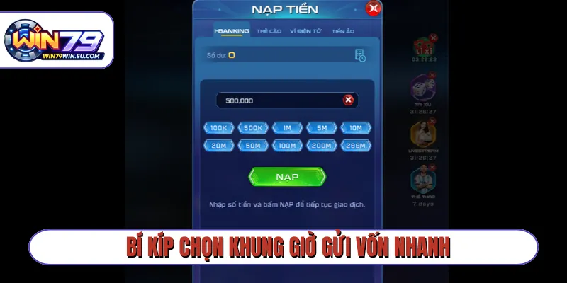 Bí kíp chọn khung giờ gửi vốn nhanh