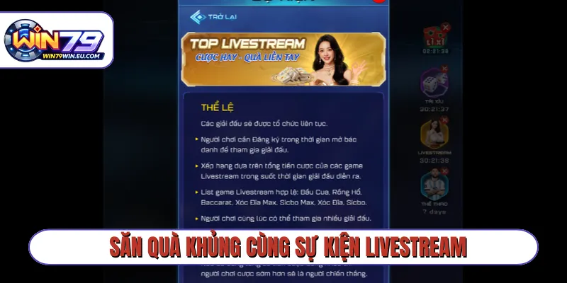 Săn quà khủng cùng sự kiện livestream