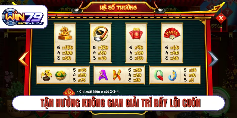 Tận hưởng không gian giải trí đầy lôi cuốn