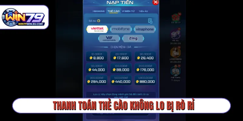 Thanh toán thẻ cào không lo bị rò rỉ